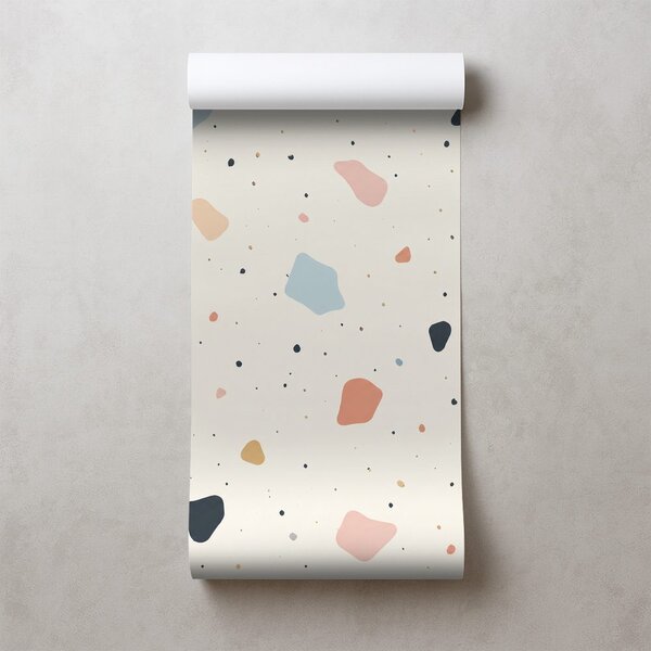 Fotótapéta pasztell terrazzo formák
