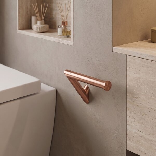 Falra szerelhető wc papír tartó Will Brush Copper