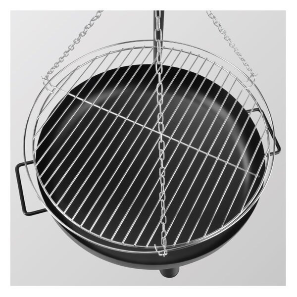 GREGMAN Roast Kerti tűzrakóhely grillel 2 az 1-ben, fekete