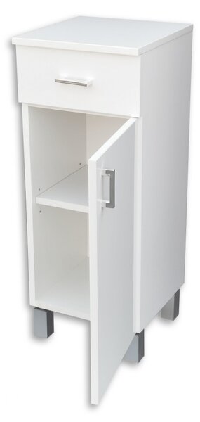 Viva STYLE fürdőszobai ÁLLÓSZEKRÉNY 85 alacsony POLCOS - 1 fiók - JOBBOS - 35 x 33 x 85 cm