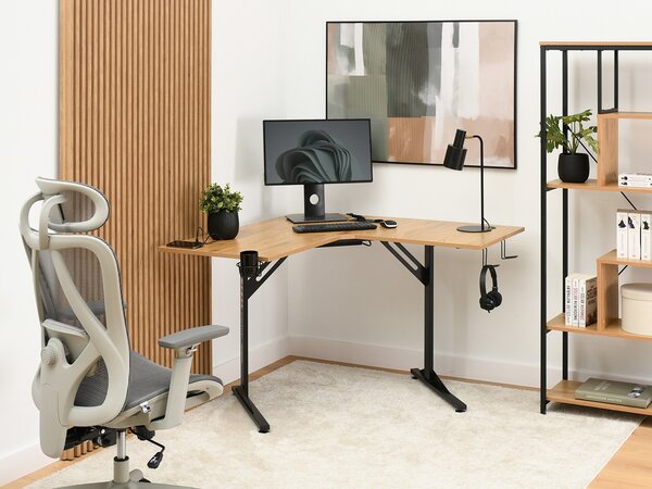 PC asztal Matts C (tölgy + fekete)