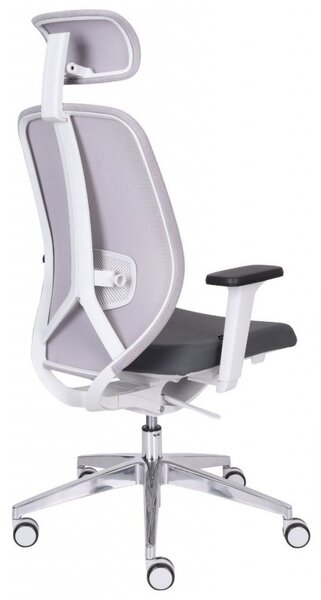 GRO-4U GS HD Chrome ergonomikus forgószék deréktámasszal és fejtámlával