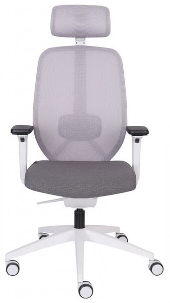 GRO-4U GS HD Grey ergonomikus forgószék deréktámasszal és fejtámlával