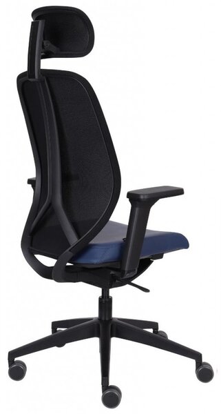 GRO-4U BS HD Black ergonomikus forgószék deréktámasszal és fejtámlával