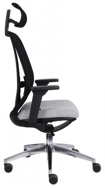 GRO-4U BS HD Chrome ergonomikus forgószék deréktámasszal és fejtámlával