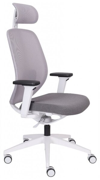 GRO-4U GS HD Grey ergonomikus forgószék deréktámasszal és fejtámlával