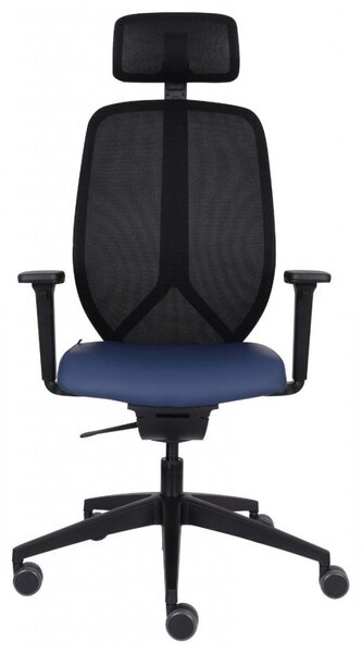 GRO-4U BS HD Black ergonomikus forgószék deréktámasszal és fejtámlával