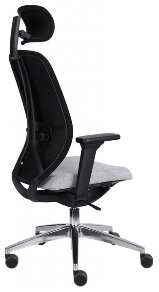 GRO-4U BS HD Chrome ergonomikus forgószék deréktámasszal és fejtámlával