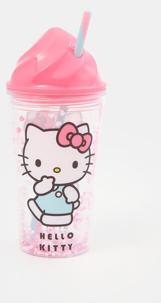 Sinsay - Pohár fedéllel és szívószállal Hello Kitty - többszínű