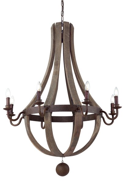 Ideal Lux MILLENNIUM SP8 barna csillár (IDE-129709) E14 8 izzós IP20