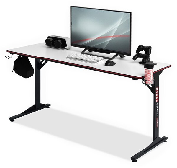 PC asztal Matts 160 (fehér + fekete)