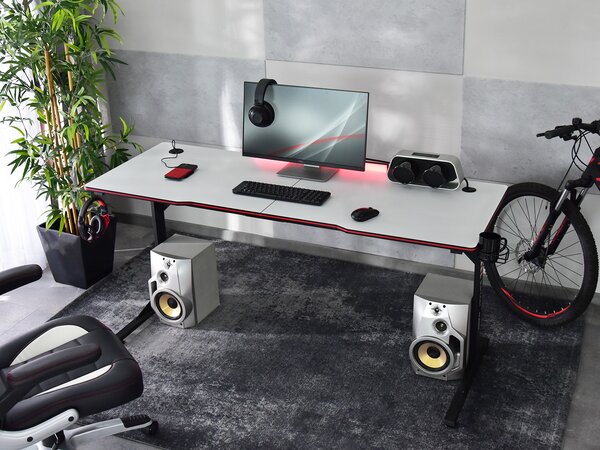 PC asztal Matts 160 (fehér + fekete)