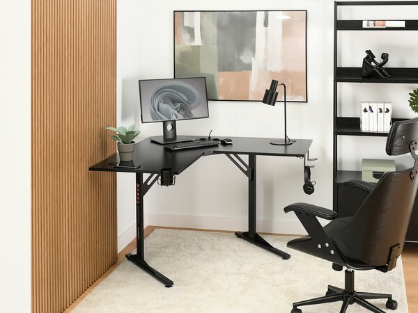 PC asztal Matts C (fekete fa + fekete)