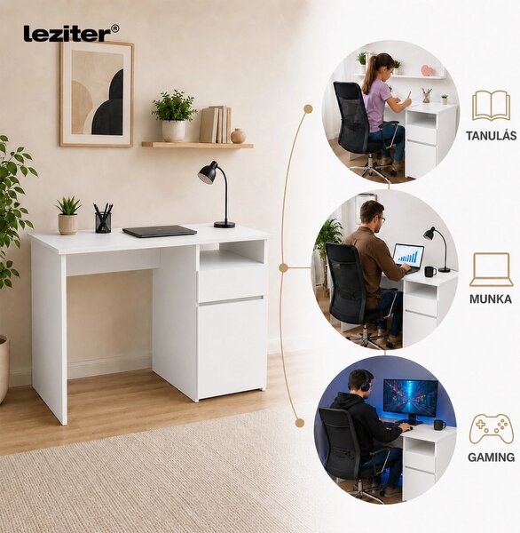 Family Pro íróasztal szett Fit ergonomikus forgószékkel
