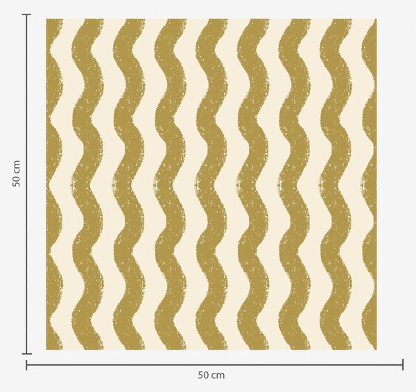 Tapéta Hullámos sárga mintázat krém színű alapon, Tapétá geometria, Tapétá geometria csíkok, a01188v5 : Uwalls.hu