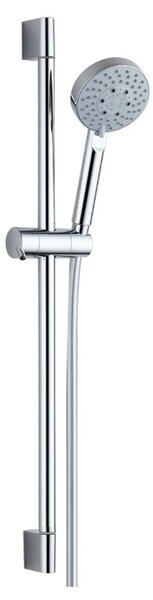 Mereo, Zuhanygarnitúra, 5 állású zuhany, csúszó konzol, szürke-ezüst tömlő, MER-CB900H