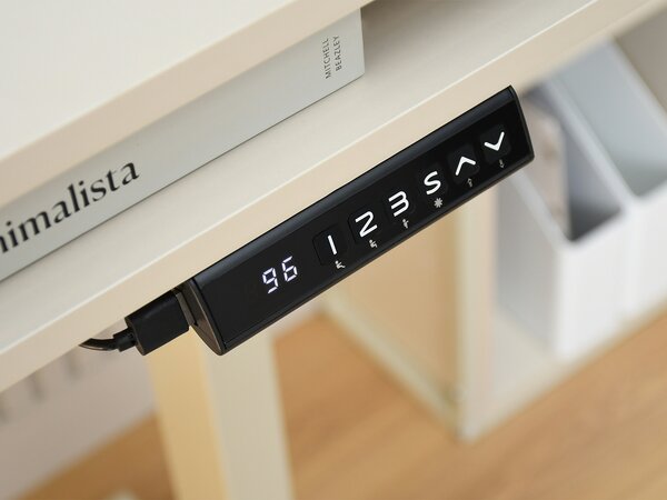 Magasságban állítható PC-asztal Occott 100 (krém)