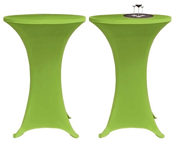 4 db zöld sztreccs asztalterítő 60 cm