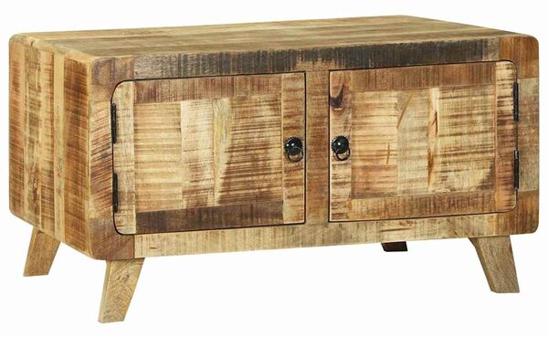 Dohányzóasztal Barna 80 x 54 x 45 cm Tömör Mangófát