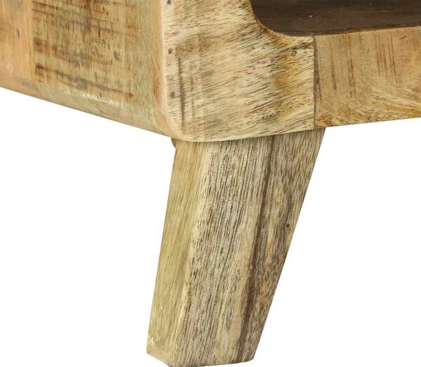 Dohányzóasztal Barna 90 x 50 x 35 cm Tömör Mangófát