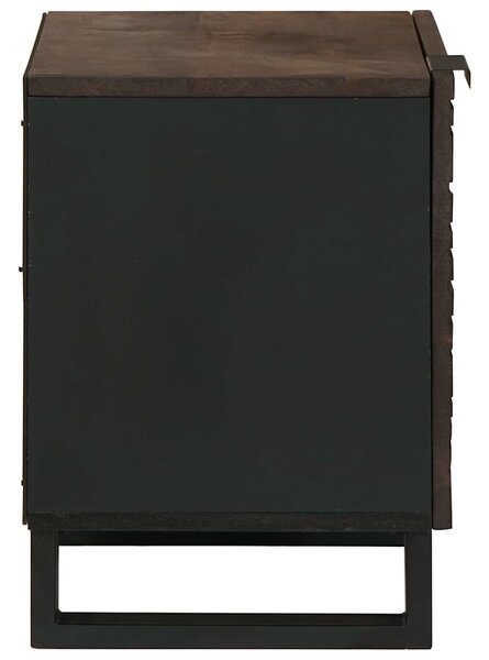 Éjjeliszekrény 2 db Dió 40 x 33 x 46 cm Szerelt Fa