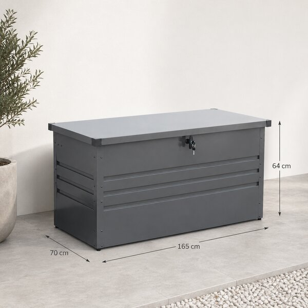 Furnigo Fém tároló doboz 590 L - antracit