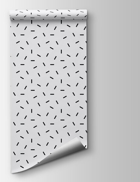 Fotótapéta Fekete vonalakból álló minta, Geometriai fotótapéta, Népszerű fotótapéta, u98564 - Tapeko.hu