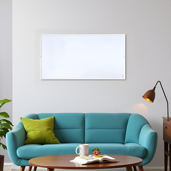 Infrapanel elektromos fűtés, fehér, ElectricSun, 600W, SZ101xM60cm villanyradiátor, termosztáttal