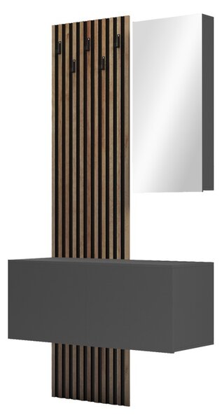 Fogas tükörrel, Arika, barna, 100x37.1x199.5 cm