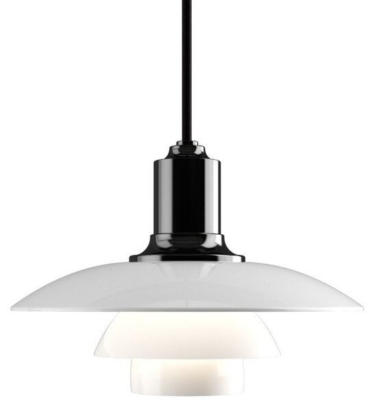 Függőlámpa Louis Poulsen, PH 2/1, dimmable, Fehér, Nappali, Üveg, Dizájn
