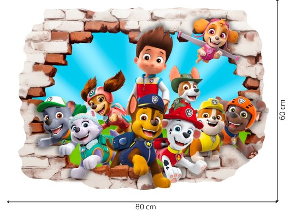 Falmatrica "PAW Patrol" 80x60cm