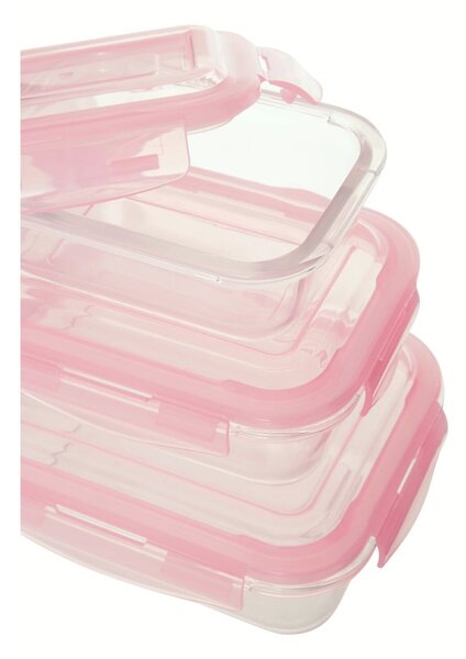 Üveg élelmiszertartó doboz szett 3 db-os Freska – Premier Housewares