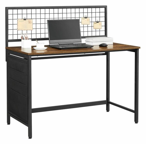 Számítógépes asztal, íróasztal + hálós fal, szövetbol készült táskák