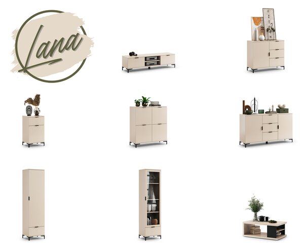 Mazzoni LANA K-50S komód Bézs (Pezsgő) - FIÓKOS KOMÓD