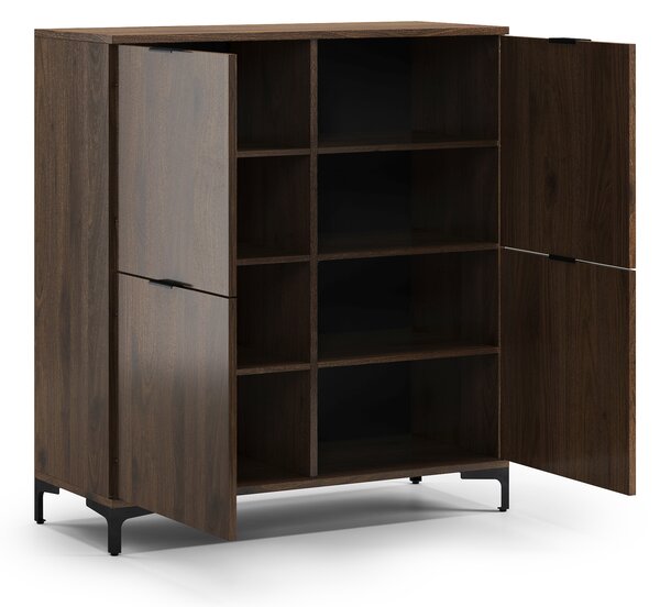 Mazzoni LANA K-100 komód Elegáns Dió - 4 AJTÓS KOMÓD