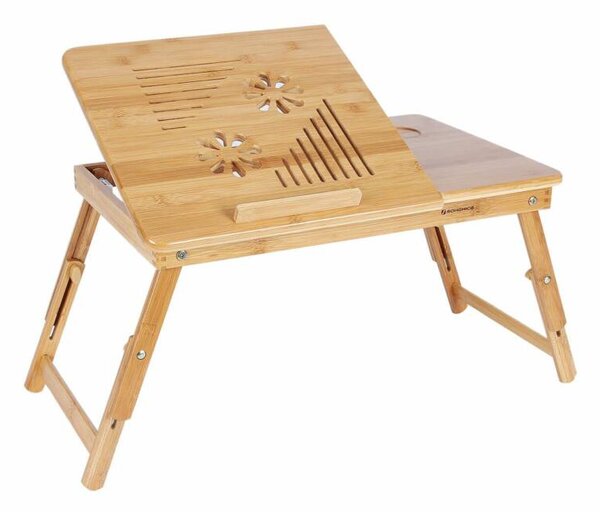 Állítható bambusz laptop asztal