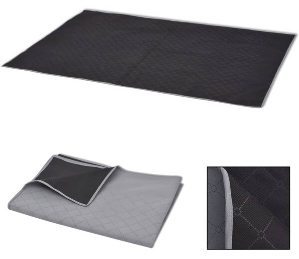 VidaXL piknik takaró 100x150 cm szürke és fekete
