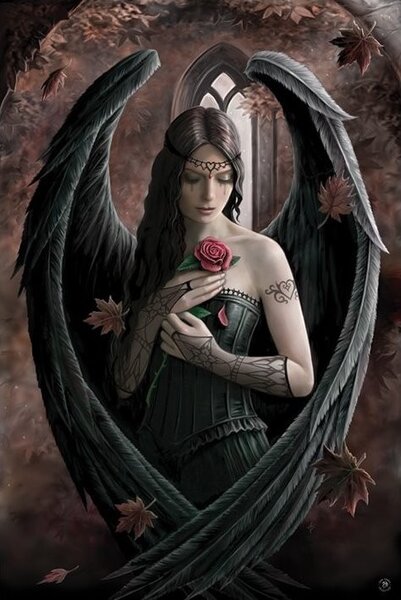 Plakát Anne Stokes - angel rose, (61 x 91.5 cm)