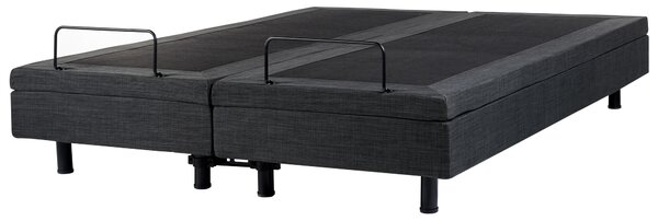 Állítható ágy fejtámla nélkül DUKE 180 x 200 cm Sötétszürke