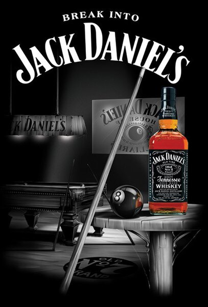 Plakát Jack Daniel's - pool room, (61 x 91.5 cm)