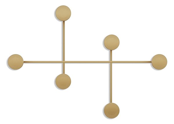 Aranyszínű fém fali fogas Dama-A – Kalune Design