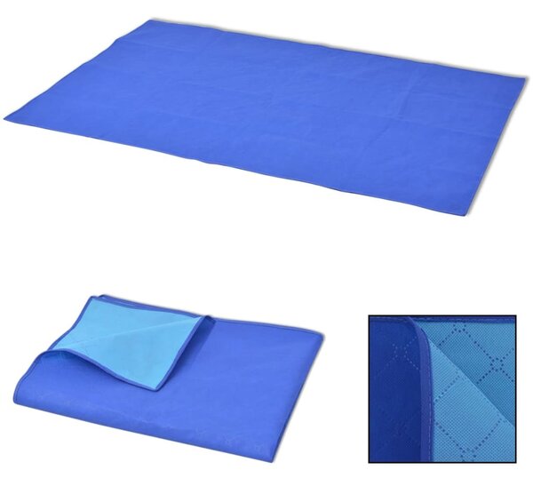 VidaXL kék-világoskék pikniktakaró 150 x 200 cm