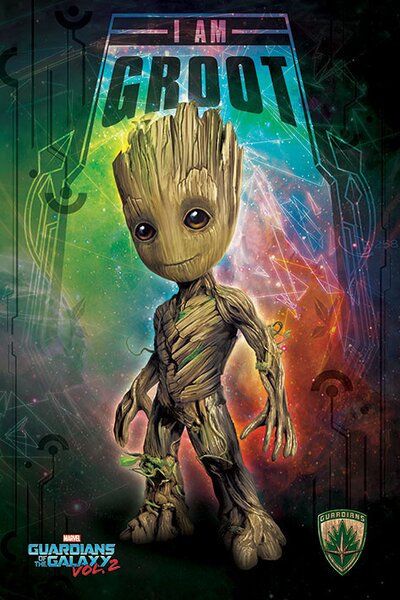 Plakát A galaxis őrzői 2. - I Am Groot, (61 x 91.5 cm)