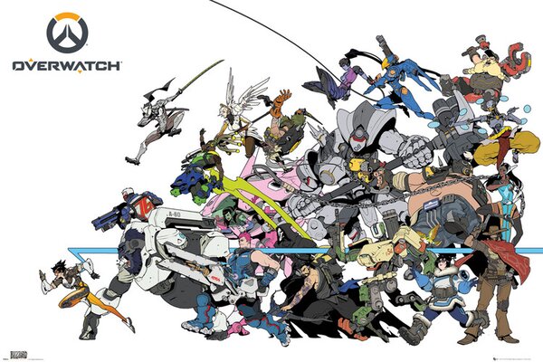 Plakát Overwatch - Battle, (61 x 91.5 cm)