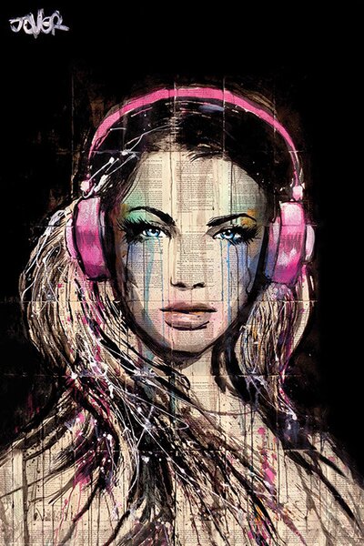 Plakát Loui Jover - DJ Girl
