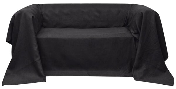 VidaXL 130897 Micro-suede Couch Slipcover Anthracite 270 x 350 cm