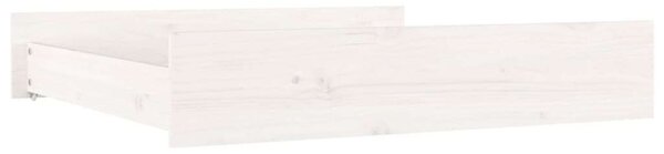 VidaXL Ágyneműtartó Fiók - 2 db - Fehér - Fenyőfa - 90x78x18 cm