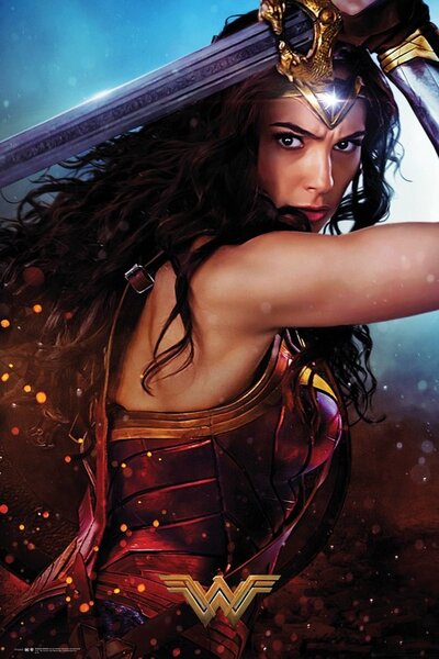 Plakát Wonder Woman - Defend, (61 x 91.5 cm)