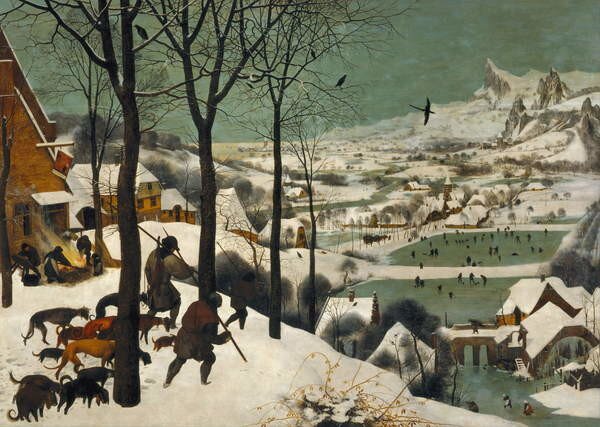 Reprodukció Hunters in the Snow (Winter), 1565, Pieter the Elder Bruegel