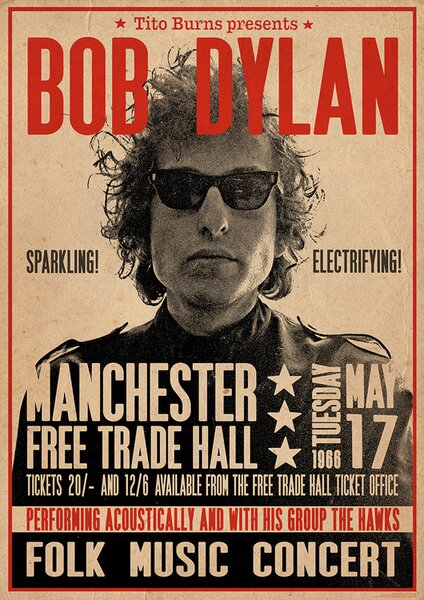 Plakát Bob Dylan - Poster, (59.4 x 84.1 cm)